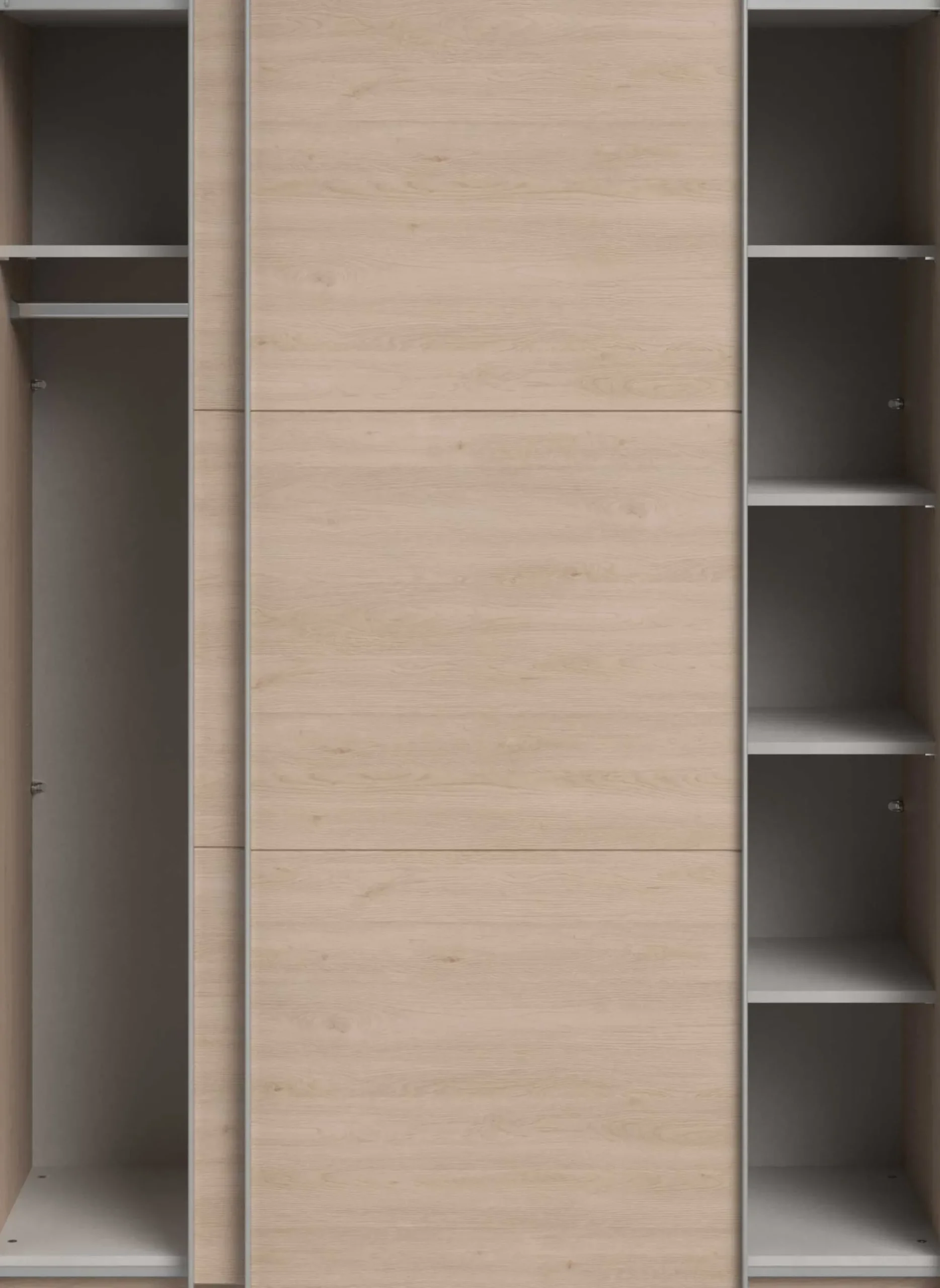 Kleiderschrank Swings - 148x59x203cm - 2 Türen - Eiche Dekor