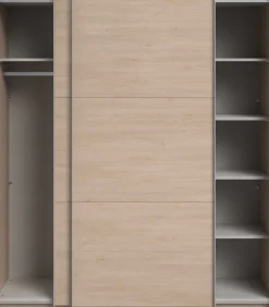 Kleiderschrank Swings - 178x59x203cm - 2 Türen - Eiche Dekor
