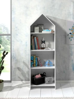 2 Kleiderschränke Bücherregal Casami - weiß/rosa