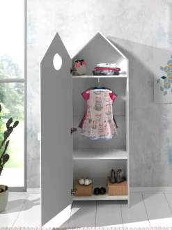 2 Kleiderschränke Bücherregal Casami - mintgrün/weiß