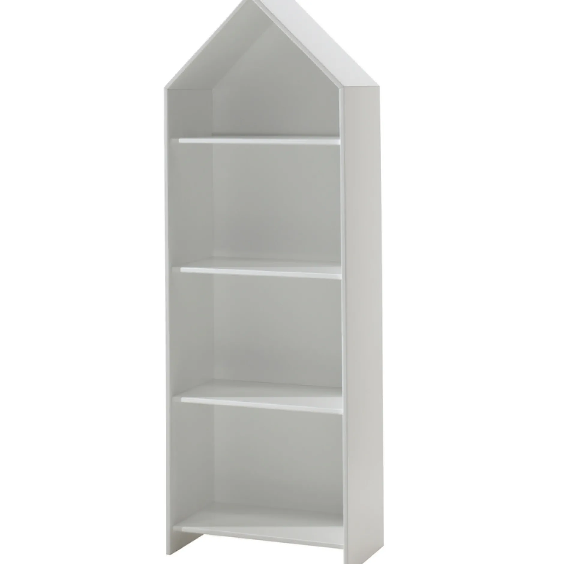 2 Kleiderschränke Bücherregal Casami - weiß/grau
