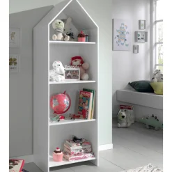 2 Kleiderschränke Bücherregal Casami - weiß/grau