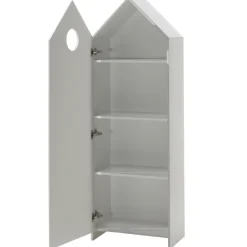 2 Kleiderschränke Bücherregal Casami - weiß/grau