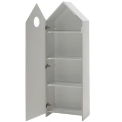 2 Kleiderschränke Bücherregal Casami - weiß
