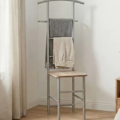 Kleiderständer mit Sitz | 46 x 46 x 109 cm | 90 kg Belastbarkeit