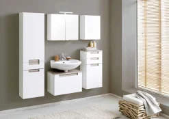 Kleinkoffer Siena 40cm - weiß/braun