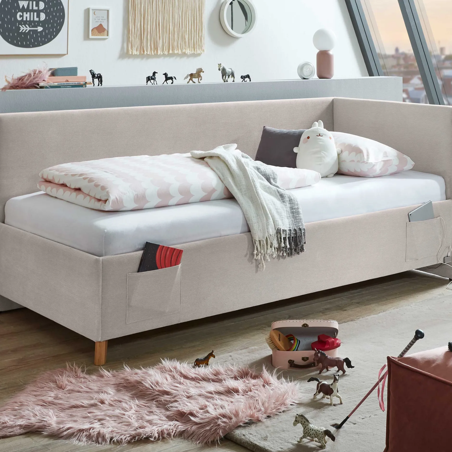 Kofferbett Cool | Mit Rückenlehne | 120 x 200 cm | Nata Design