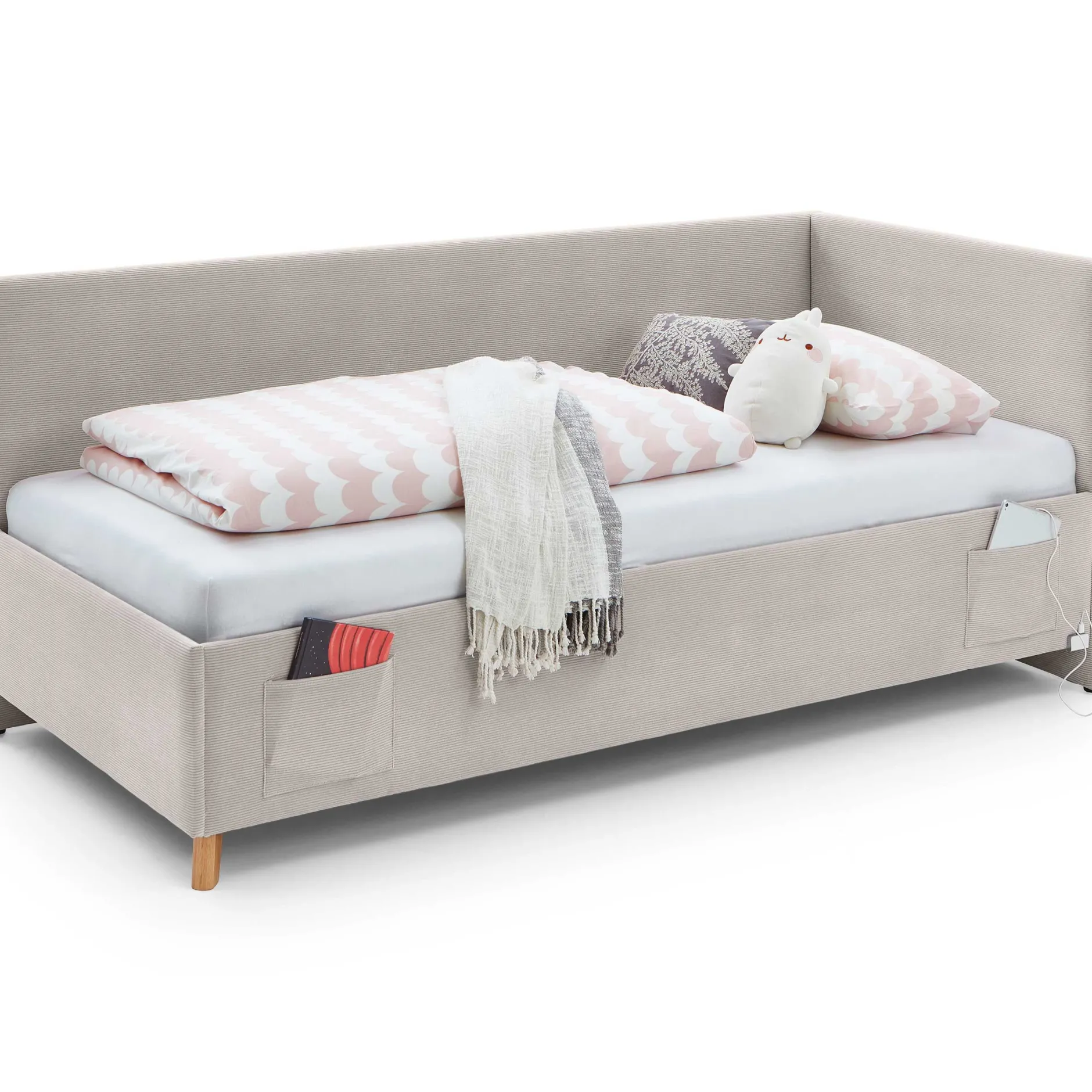 Kofferbett Cool | Mit Rückenlehne | 140 x 200 cm | Nata Design