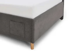 Kofferbett Cool | Mit Rückenlehne | 140 x 200 cm | Anthrazit Design