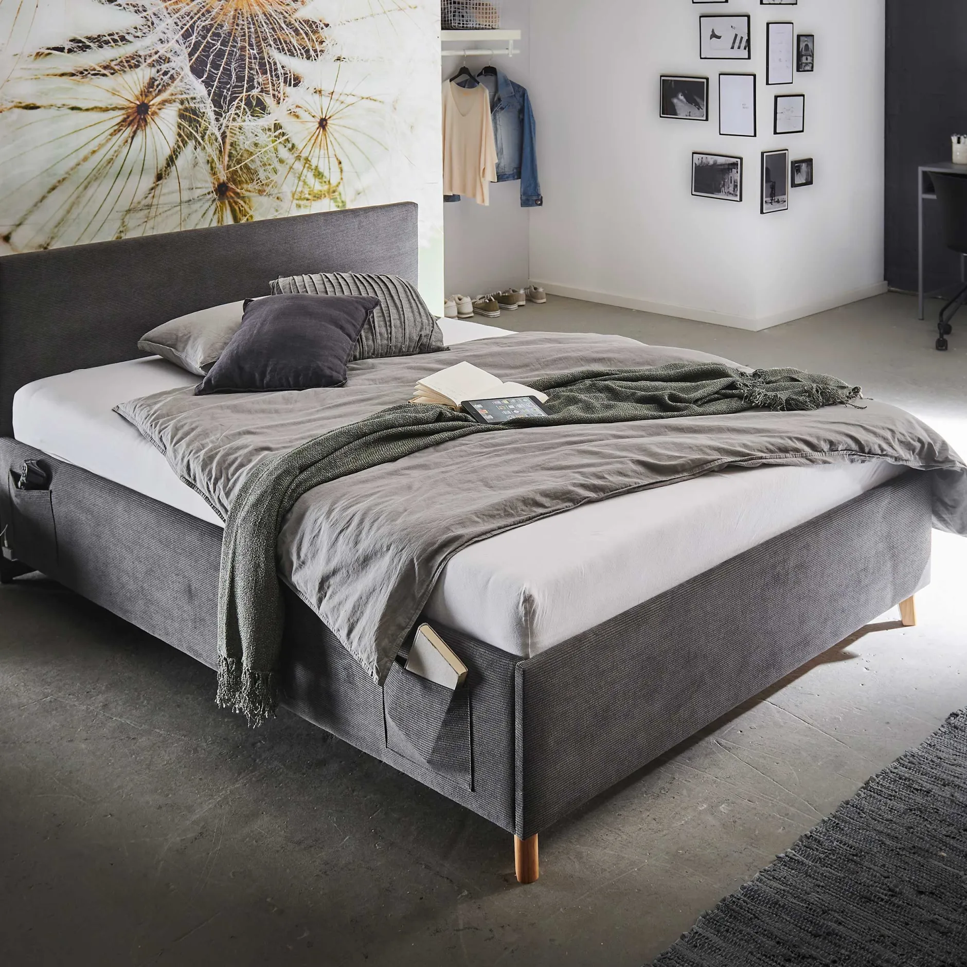 Kofferbett Cool | 140 x 200 cm | Design Anthrazit