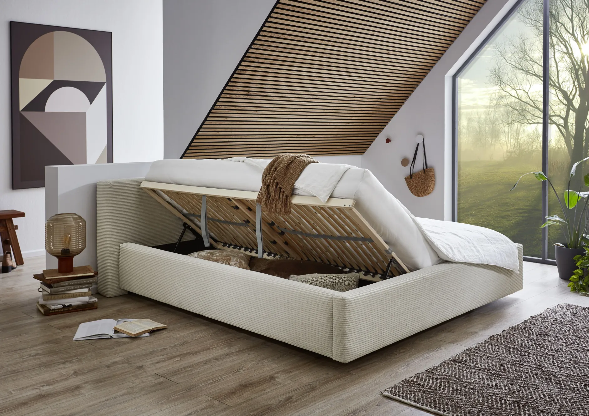 Kofferbett Kubrik | 160 x 200 cm | Beige