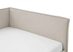 Kofferbett Ollie | Mit Rückenlehne | 120 x 200 cm | Beige Design