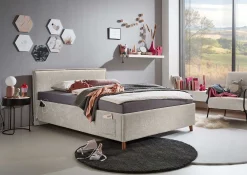 Kofferbett Ollie | 140 x 200 cm | Design Beige