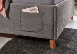 Kofferbett Ollie | 140 x 200 cm | Design Grau