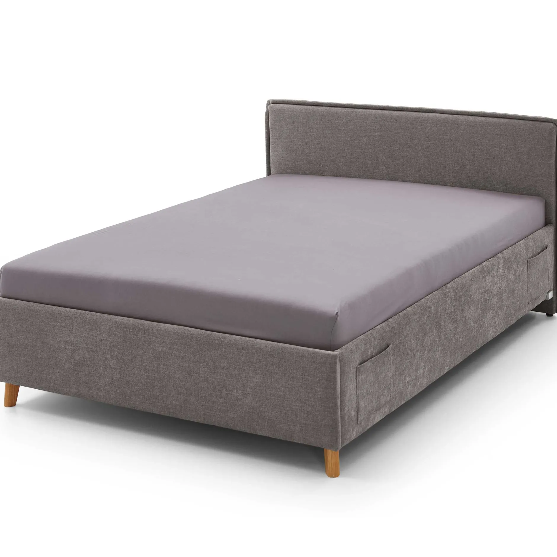 Kofferbett Ollie | 90 x 200 cm | Design Grau