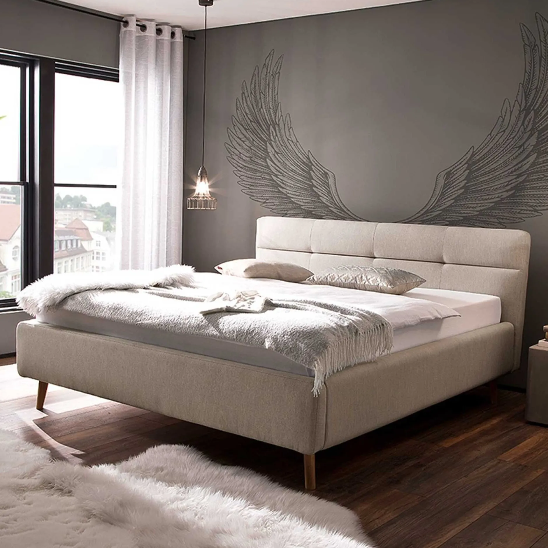 Kofferraumbett Lode 160x200 - beige