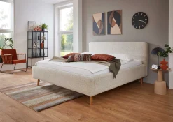Kofferraumbett Nielsen | Inklusive Lattenrost | 160 x 200 cm | Beige