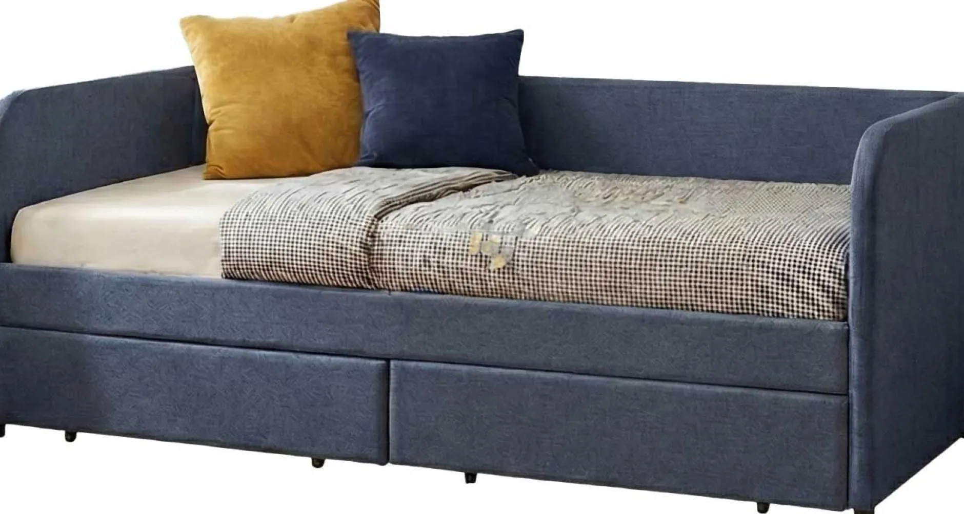 Kojenbett Spector - 90 x 200 cm - Mit Schubladen - Blau