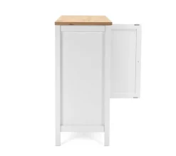 Kommode Berge 80cm 2 Türen - weiß/Eiche