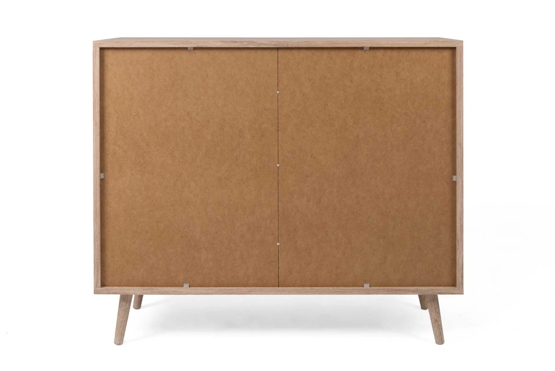 Kommode Bilal 102cm 2 Türen - Eiche/rafia