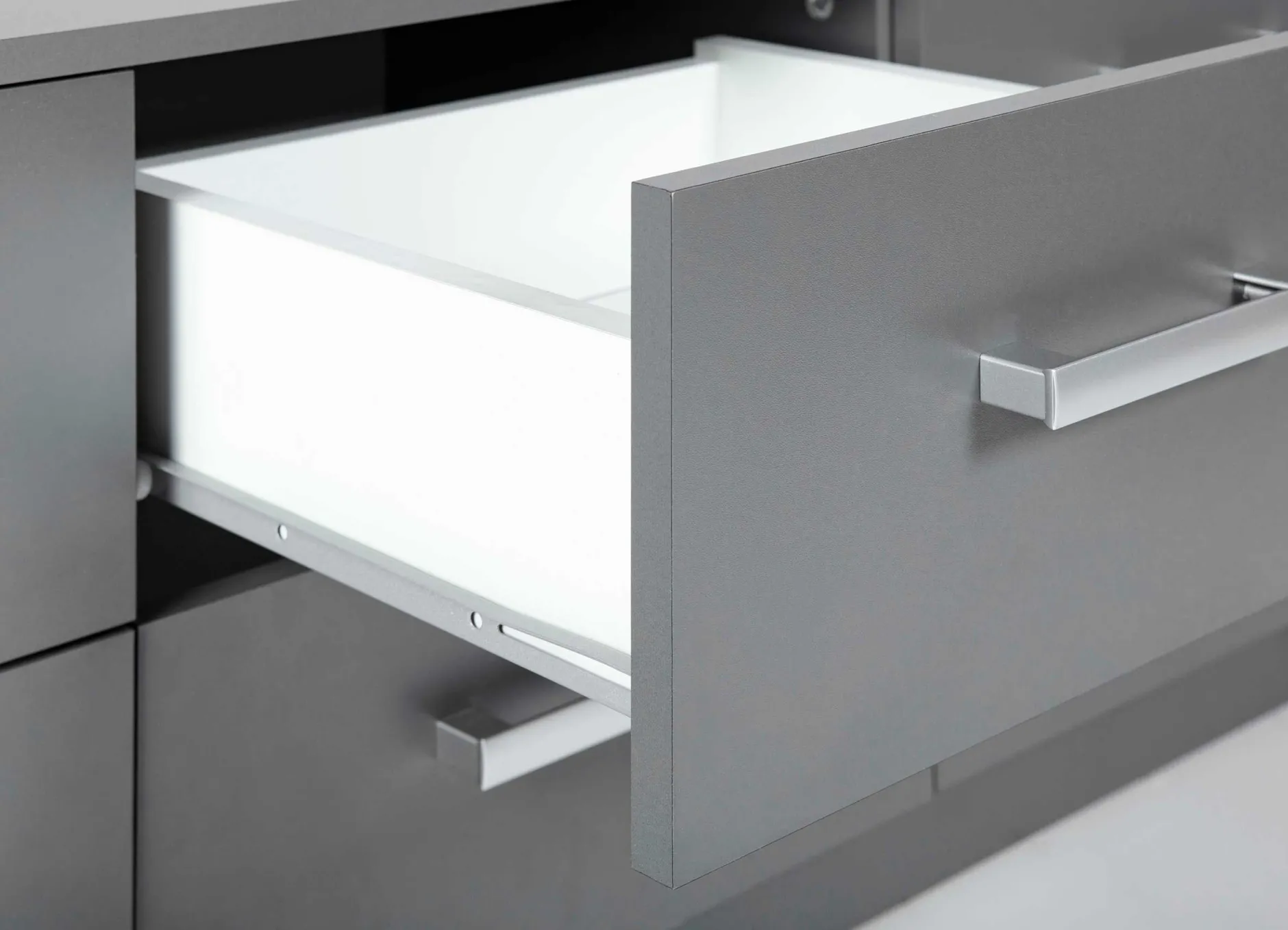Kommode Eden 122cm 6 Schubladen - graphitgrau