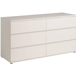 Kommode Nux 6 Schubladen - weiß