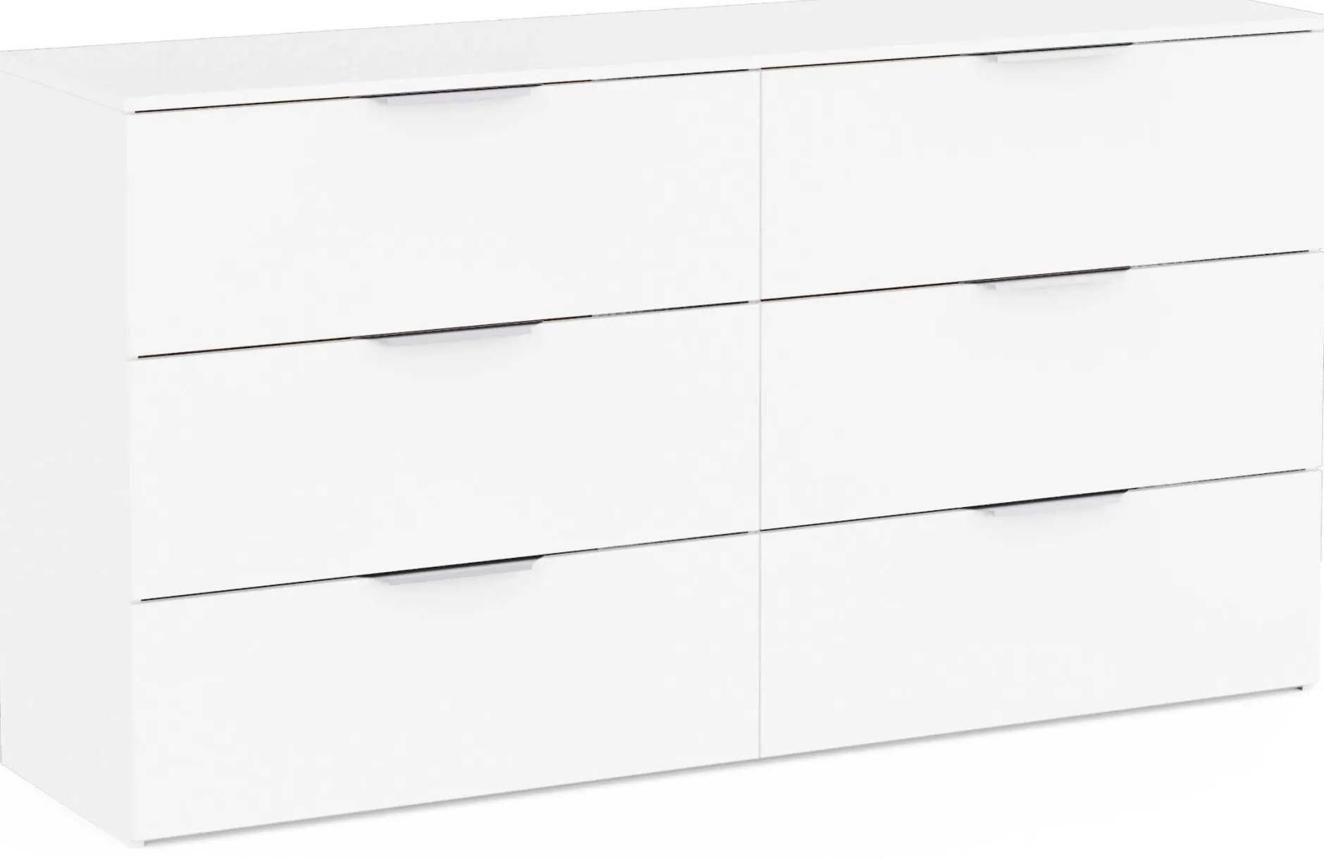 Kommode Spectre - 151x41x81cm - 6 Schubladen - weiß