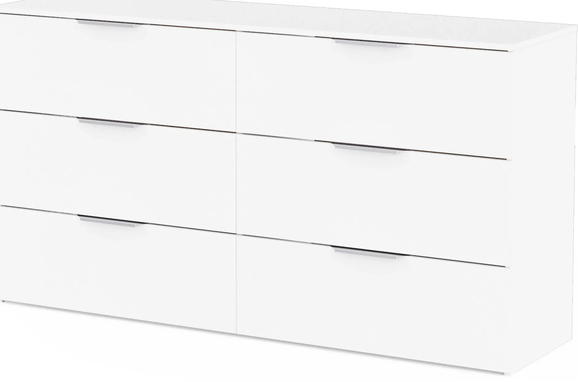 Kommode Spectre - 151x41x81cm - 6 Schubladen - weiß