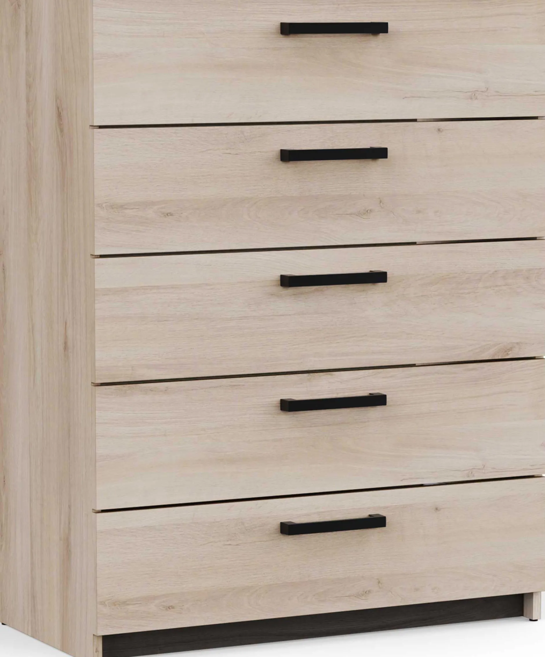 Kommode Watson - 80x41x102cm - 5 Schubladen - Eiche Dekor