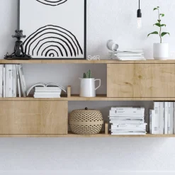 Konsole Flora - 100% MELAMINE - Eiche - 120 x 50 x 22 cm