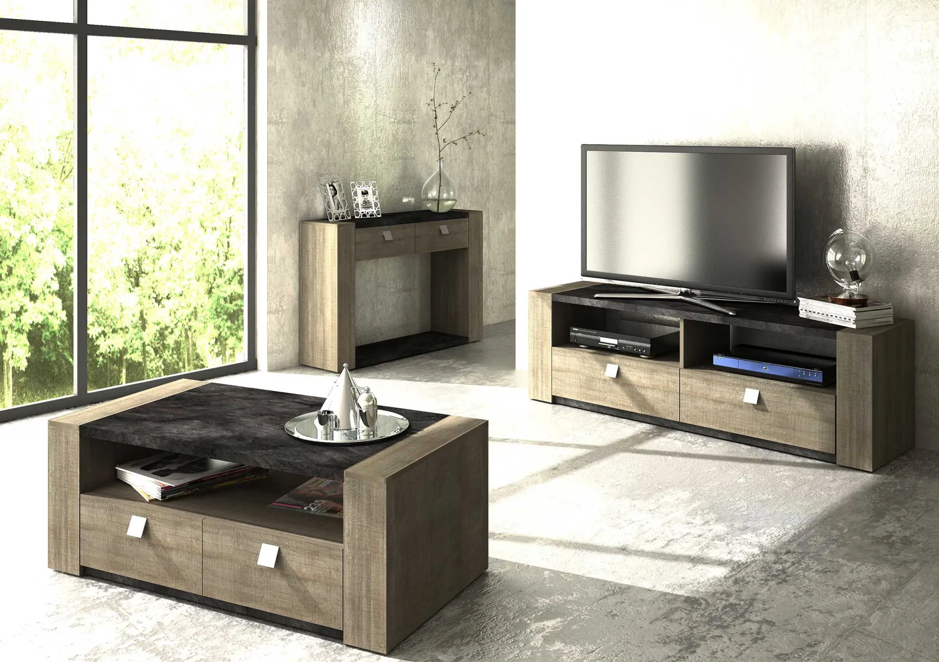 Konsolentisch Iris - Beton