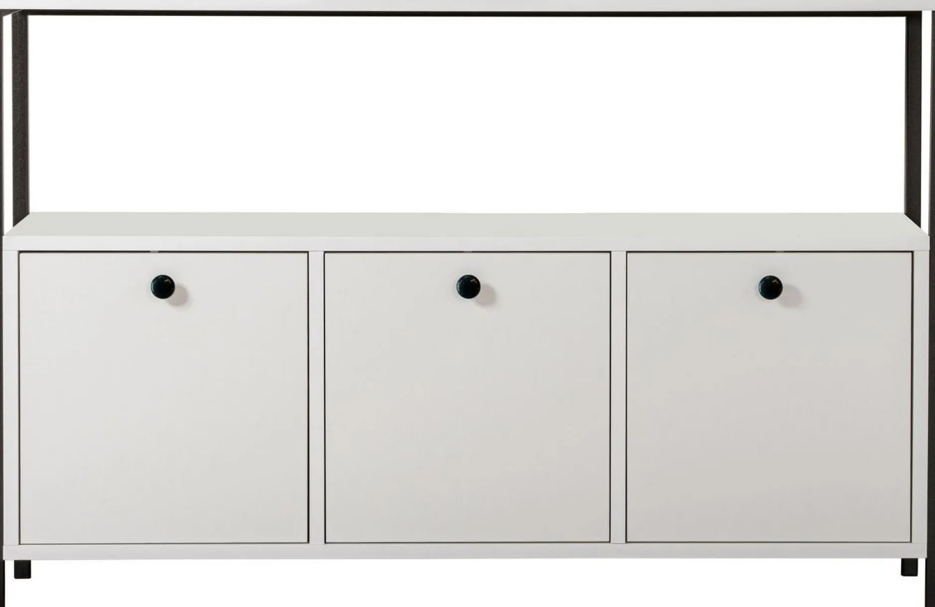 Konsole Solace - 100% MELAMINE - Weiß - 77 x 30 x 120 cm