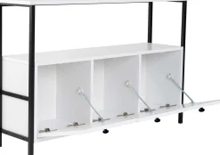 Konsole Solace - 100% MELAMINE - Weiß - 77 x 30 x 120 cm