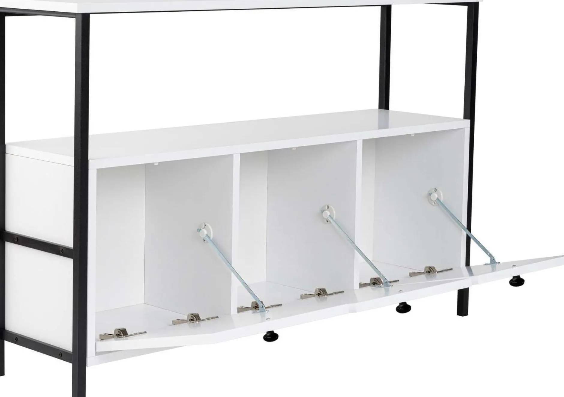 Konsole Solace - 100% MELAMINE - Weiß - 77 x 30 x 120 cm