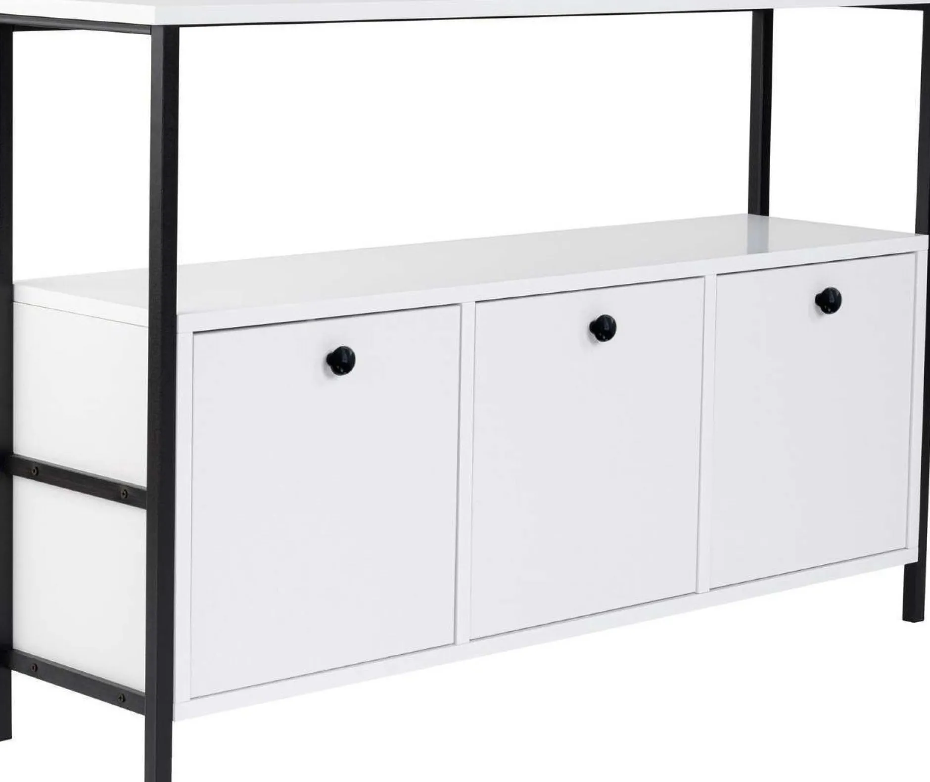 Konsole Solace - 100% MELAMINE - Weiß - 77 x 30 x 120 cm