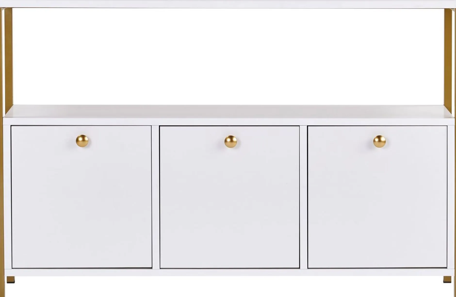 Konsole Solace - 100% MELAMINE - Weiß - 77 x 30 x 120 cm