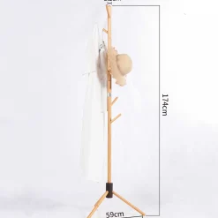 Kool Kleiderständer - 59x173cm - Bambusholz