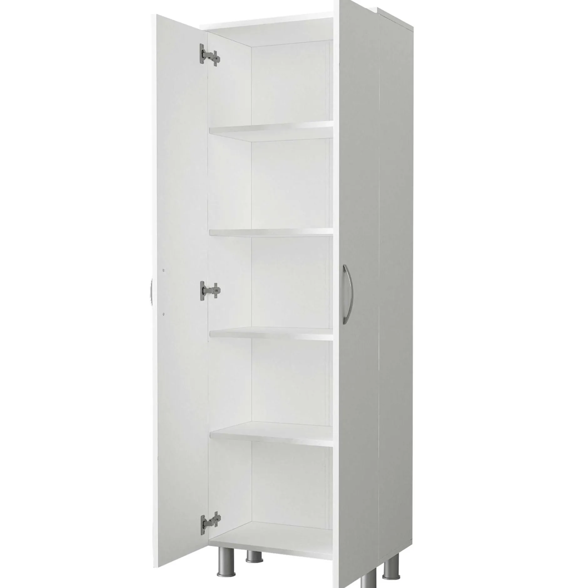 Lagerschrank Arizona - 59x31x161cm - 2 Türen - weiß