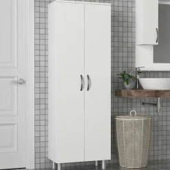 Lagerschrank Arizona - 59x31x161cm - 2 Türen - weiß