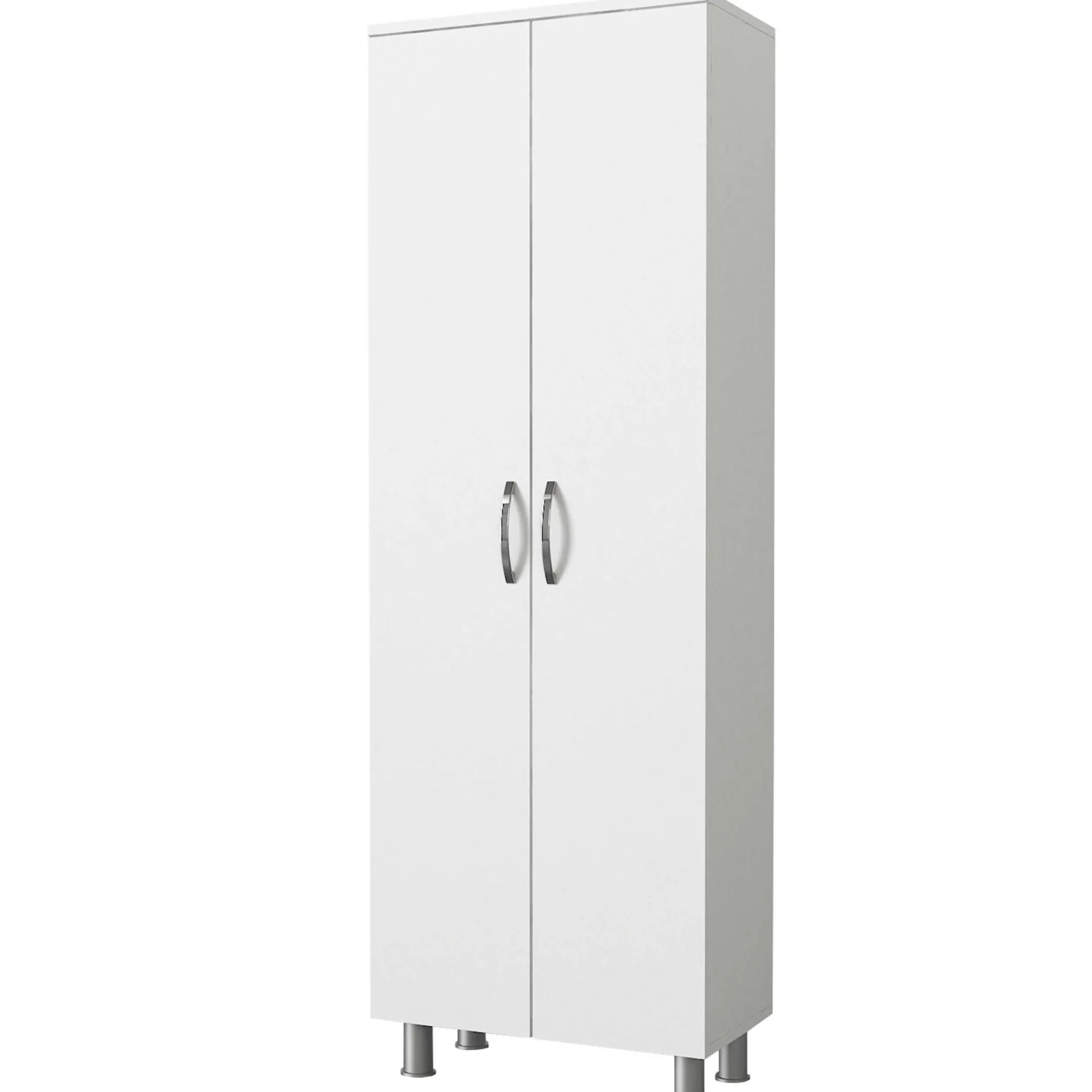 Lagerschrank Arizona - 59x31x161cm - 2 Türen - weiß
