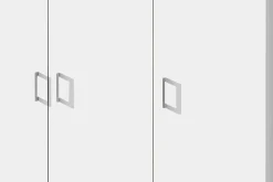 Lagerschrank Ray 120cm mit 3 Türen und 4 Einlegeböden - weiß