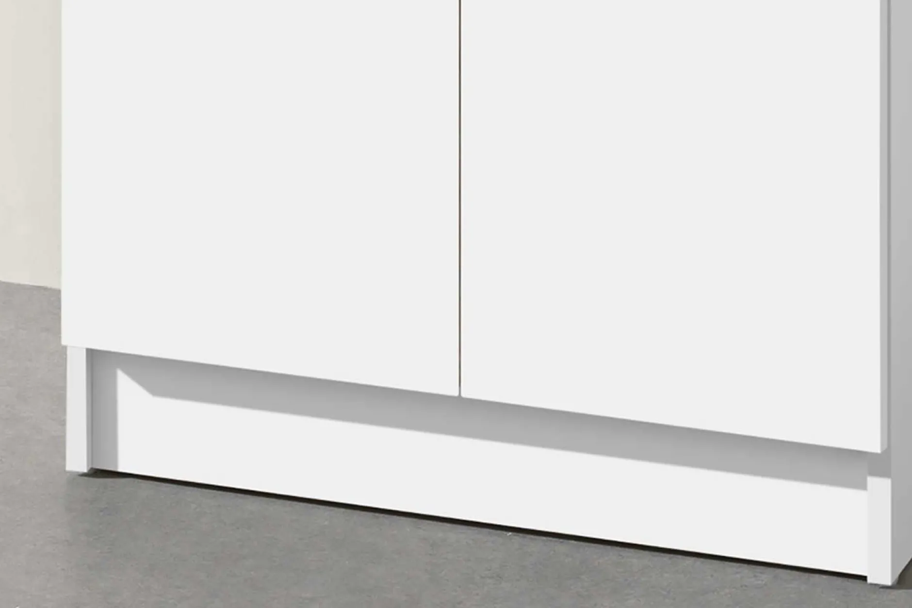 Lagerschrank Ray 60cm mit 2 Türen und 4 Einlegeböden - weiß