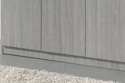 Lagerschrank Ray 120cm mit 3 Türen und 4 Einlegeböden - Eiche grau