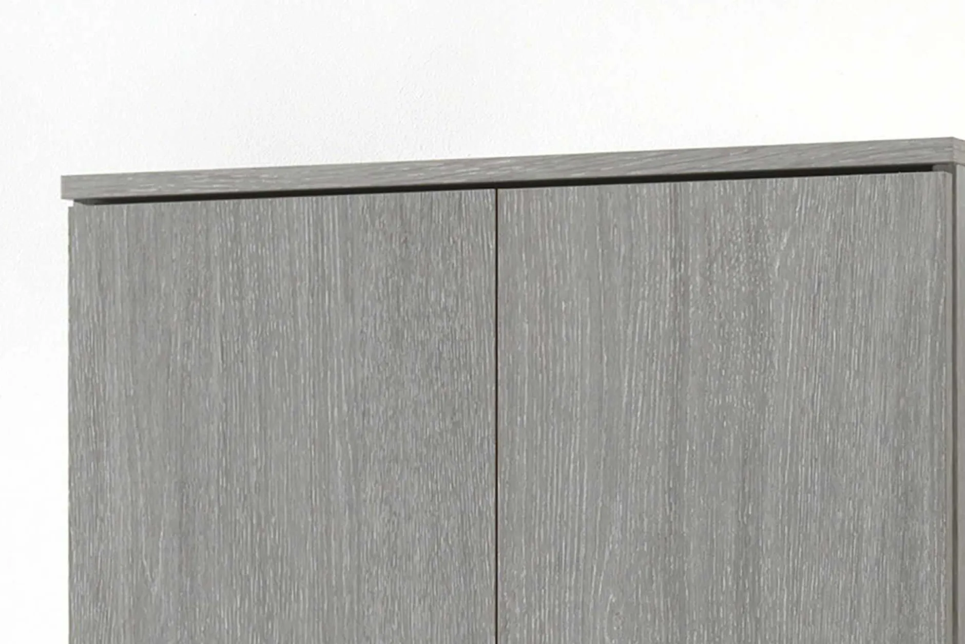 Lagerschrank Ray 60cm mit 2 Türen und 4 Einlegeböden - Eiche grau