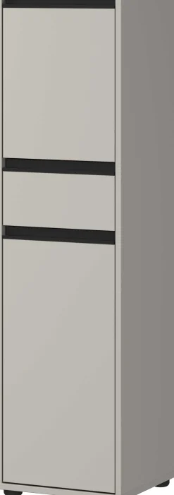 Lamon Badezimmerschrank - 2 Türen und 1 Schublade - grau