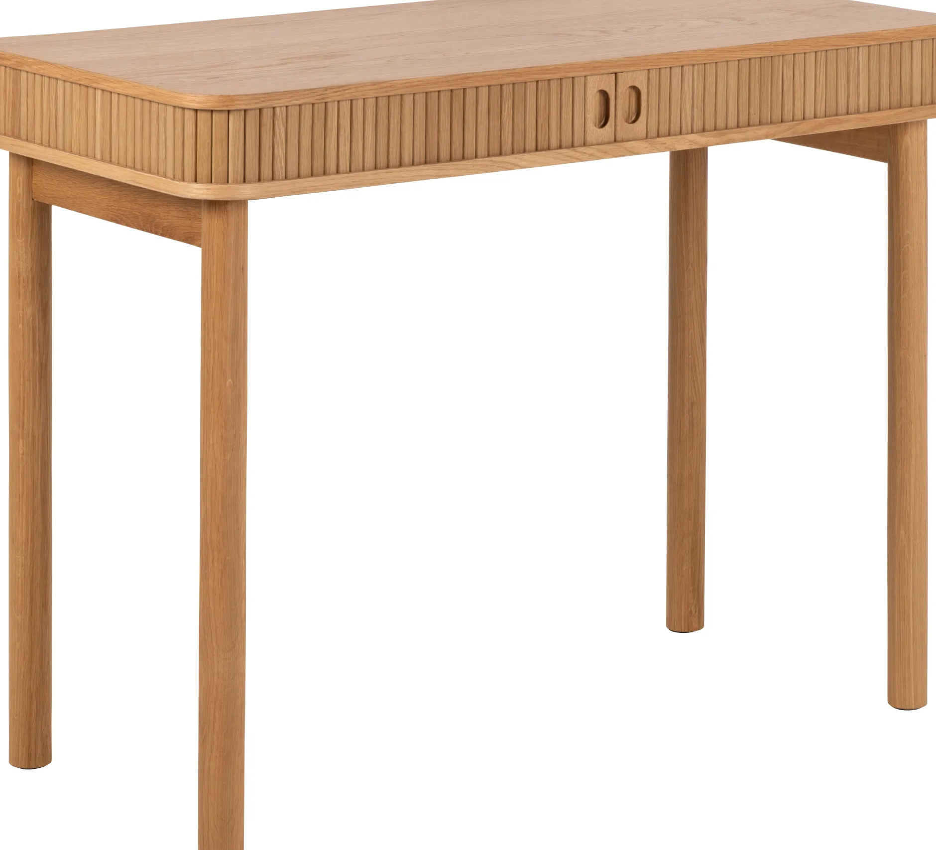 Langley Schreibtisch - 100x50x75 cm - mit Ablagefläche - Eichenfurnier