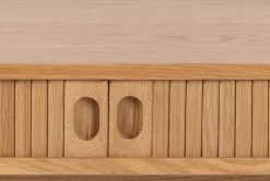 Langley Schreibtisch - 100x50x75 cm - mit Ablagefläche - Eichenfurnier