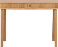 Langley Schreibtisch - 100x50x75 cm - mit Ablagefläche - Eichenfurnier