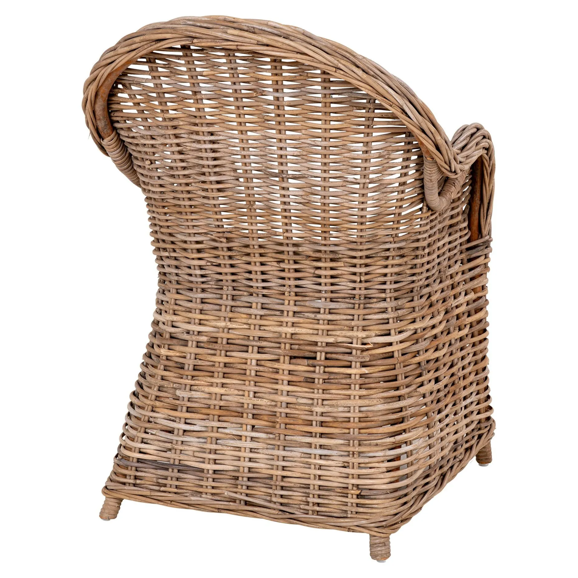 Larisa Gartenstuhl - Kubu/Grau | Rattan und Stahl
