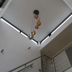 Lars Hängeleuchte abgestuftes Altsilber